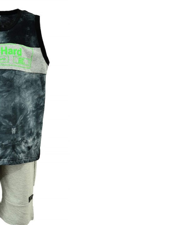 Kinder-Set mit Shorts Sommer 2Stück Schwarz