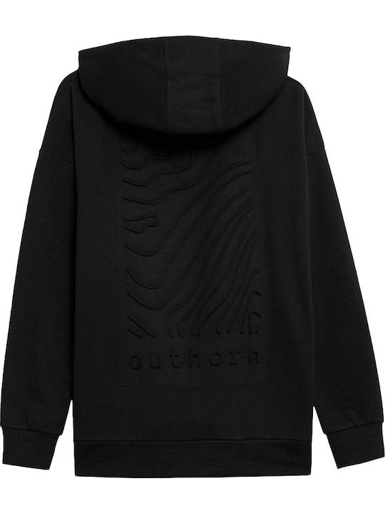 Women's Sweatshirt Hooded Black