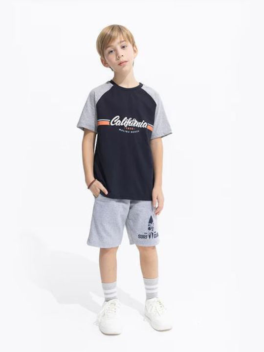 Fun Strike Kids Set with Shorts Summer 2pcs Navy Blue