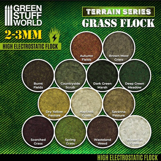 Green Stuff World Plant Mockup Static Grass Flock 2-3mm