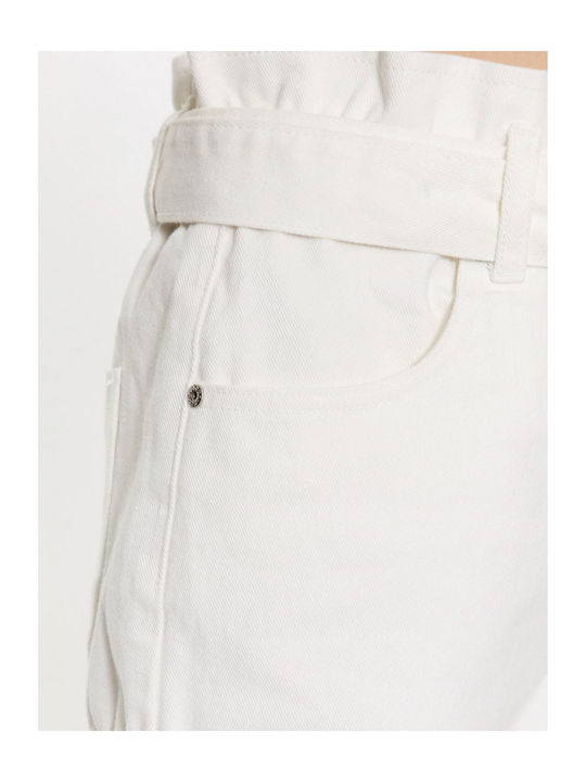 Women's High-waisted Shorts White
