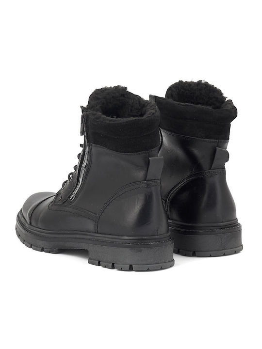 Leder Herrenstiefel Schwarz