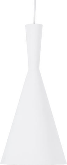 GloboStar Shanghai Ceiling Light White Bell with E27 Socket 19x38x38cm