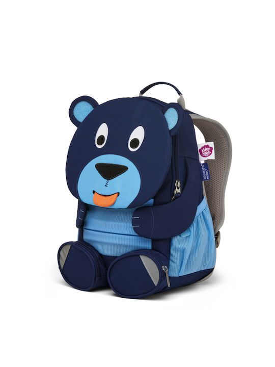 Affenzahn Large Friend Bear Σχολική Τσάντα Πλάτης Νηπιαγωγείου Μπλε με Θήκη για Παγούρι 8lt
