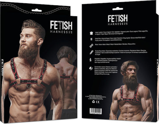 Fetish Submissive Ανδρικό Harness Μαύρο