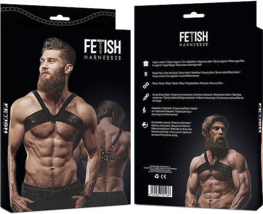 Fetish Submissive Мъжки харнес Черен D-235634