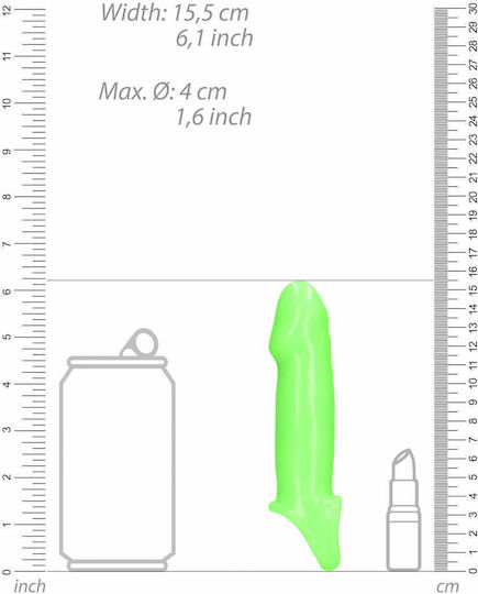 Shots Green Penis Extension 16cm