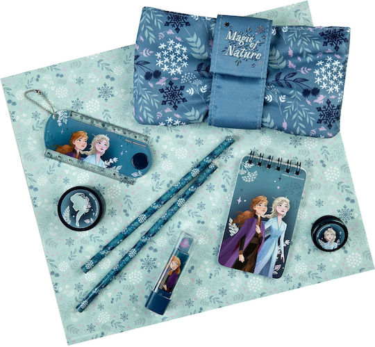 Disney Frozen Παιδικό Σετ Γραφικής Ύλης με Γόμα και Σημειωματάριο 8τμχ