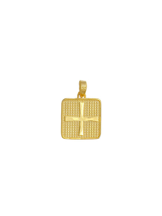 Pendant Kids Talisman Double Sided Constantine from Gold 14K AFK-21556Y