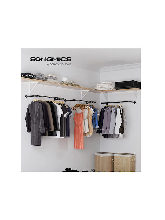 Songmics Metal Wall Hanger Black 92x7.5x30cm