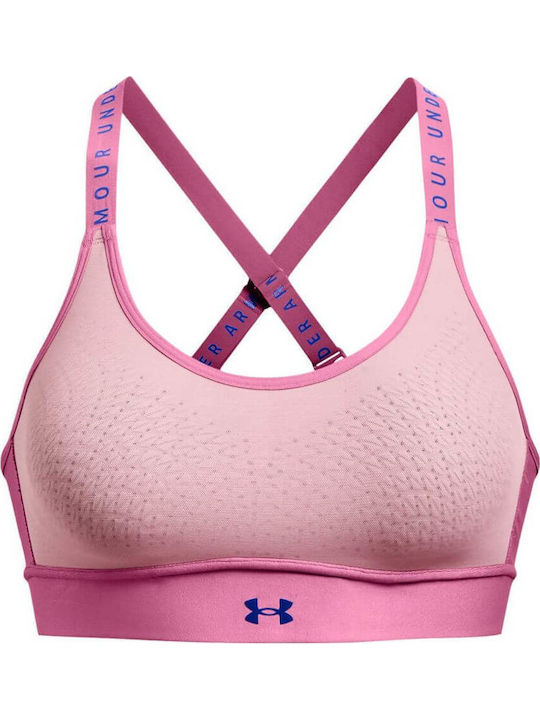 Infinity Mid Bra Γυναικείο Αθλητικό Μπουστάκι Ροζ