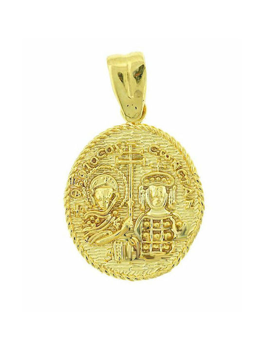 Anhänger Kinder Amulett Beidseitig Konstantinato aus Gold 9K 3SOU0326ME