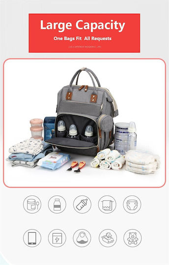 Queen Mother Diaper Bag Gray