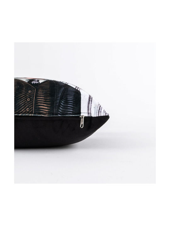 Linea Interiors Μαξιλάρι Καναπέ Bird από Βελούδο Λευκό 45x45εκ.