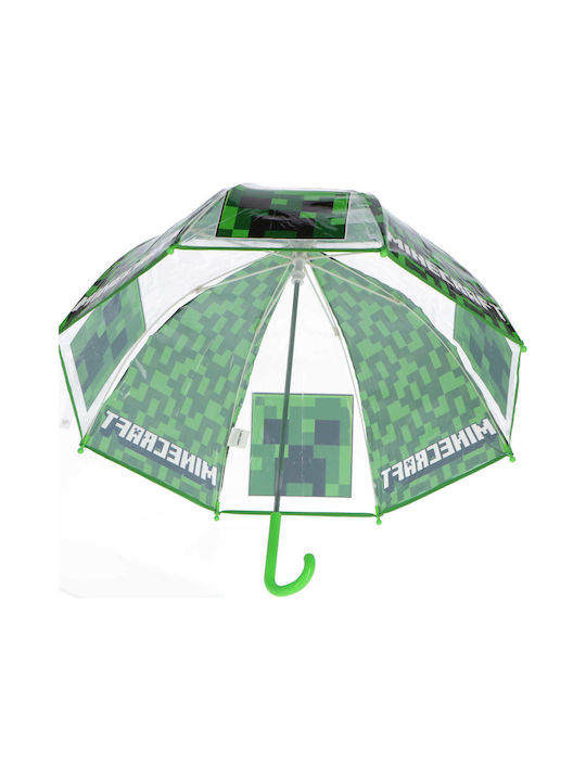 Kids Licensing Kids Curved Handle Auto-Open Umbrella Transparent