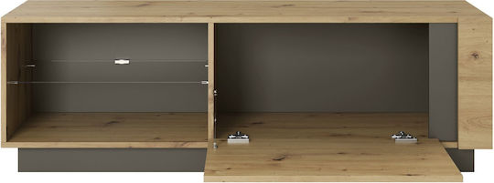 TV Stand Wooden Artisan / Graphite L138.1xW40xH45.5cm