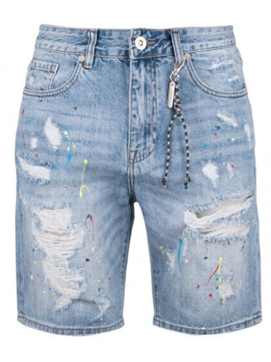 Men's Denim Shorts Light Blue