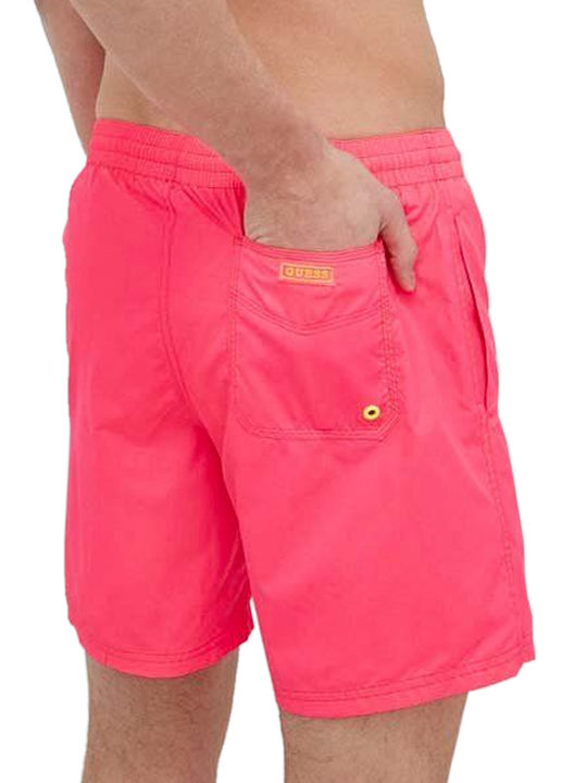 Guess Herren Badebekleidung Shorts Fuchsie