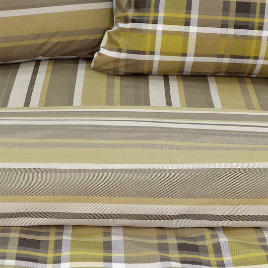 Lino Home Revon Сет Калъфки за Възглавници с корица за плик Мед 50x70см.