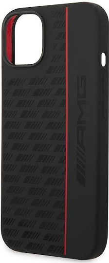 AMG Liquid Carbon Pattern Umschlag Rückseite Silikon Schwarz (iPhone 14)