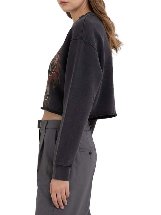 Replay Women's Fleece Sweatshirt Gray