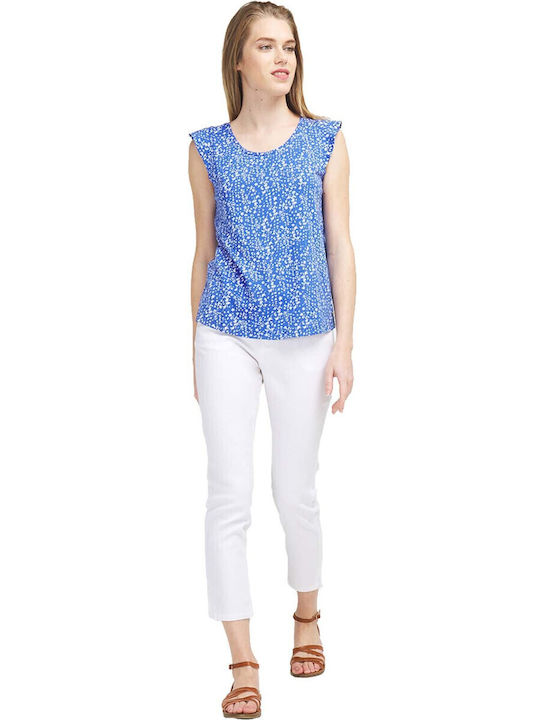 Damen Stoff Hose Weiß