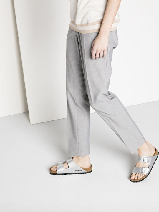 Arizona Women's Flat Sandals in Silver Color Regular Fit