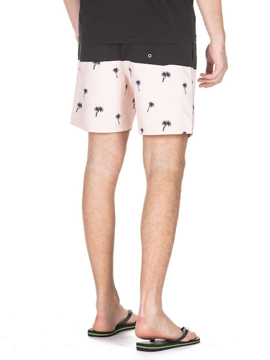 District75 Herren Badebekleidung Shorts Rosa mit Mustern