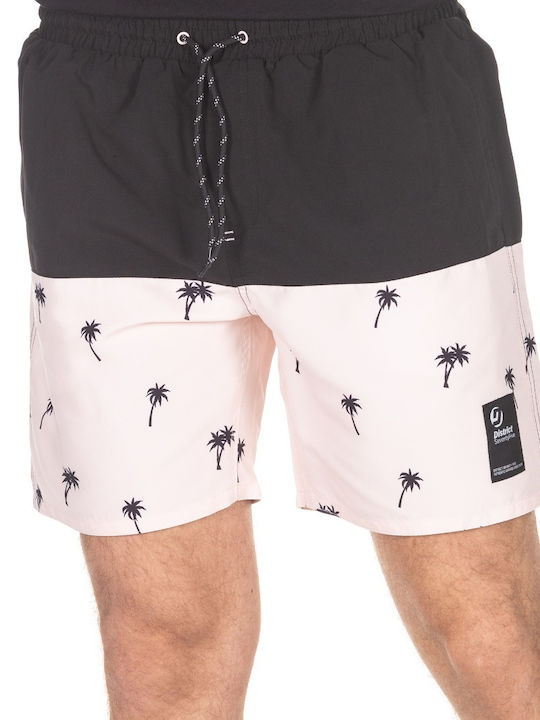 Herren Badebekleidung Shorts Rosa mit Mustern