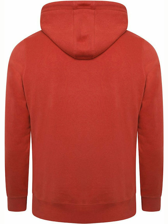 Tokyo Laundry Herren Sweatshirt Jacke mit Kapuze und Taschen Rot