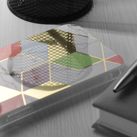 Techsuit Marble Series Back Cover Silicon Multicolor (Oppo Find X5 Lite)