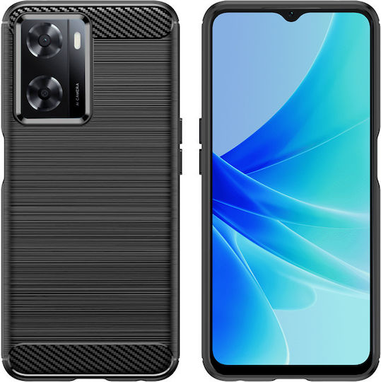Techsuit Carbon Back Cover Silicone Black (OnePlus Nord N20 SEOppo A57 4G)