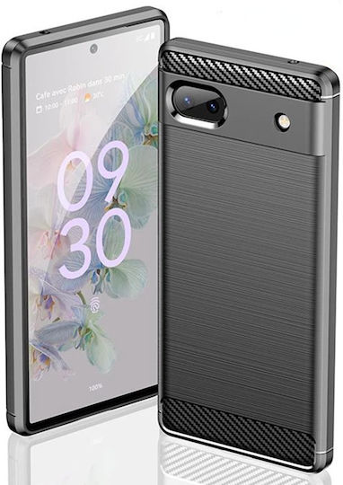 Techsuit Carbon Back Cover Σιλικόνης Μαύρο (Google Pixel 6a)
