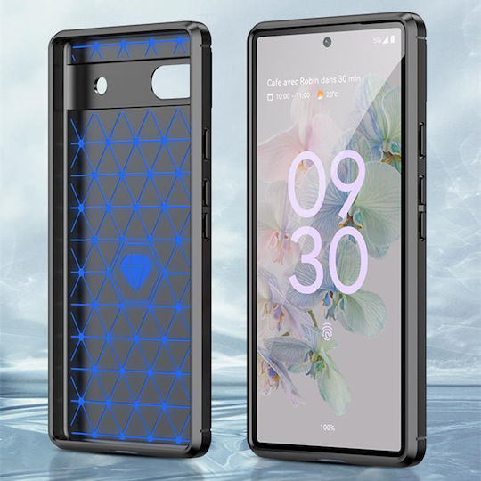 Techsuit Carbon Back Cover Σιλικόνης Μαύρο (Google Pixel 6a)