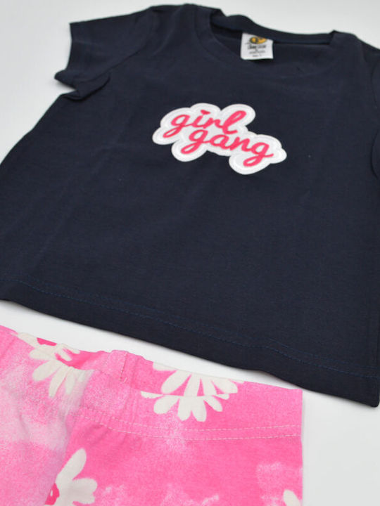 Prod Kinder Set mit Leggings Sommer 2Stück Schwarz