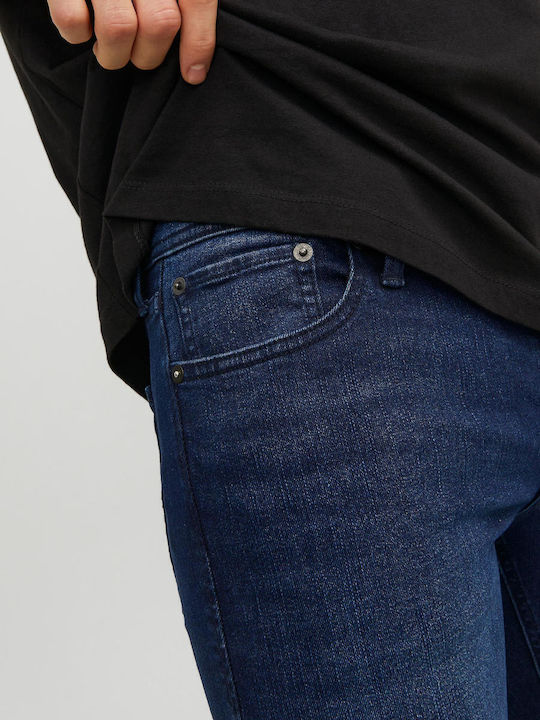 Men's Elastic Jeans Pants With Slim Baggy Fit Blue