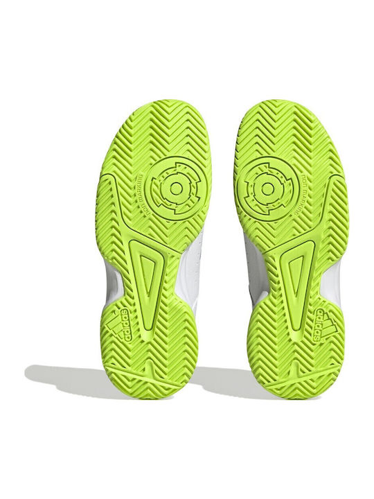 Court Stabil Jr Kids Sports Shoes Tennis with Laces White / Blue / Lemon