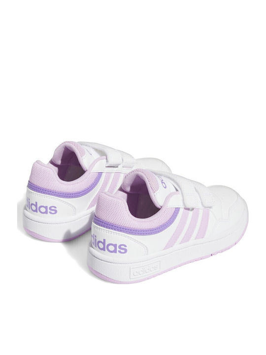 Hoops 3.0 CF Αθλητικά Παιδικά Παπούτσια Μπάσκετ με Σκρατς Cloud White / Bliss Lilac / Violet Fusion