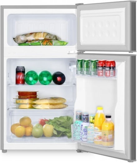 Inventor Ψυγείο Δίπορτο 85lt Υ85xΠ48xΒ51.5εκ. Inox DPC852LS