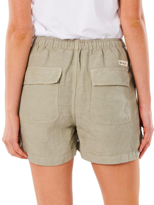 Rip Curl Women's High-waisted Shorts Khaki