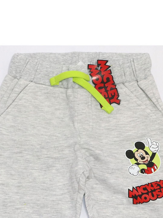 Disney Copilăresc Pantalon de Trening Gri 1buc Mickey Mouse