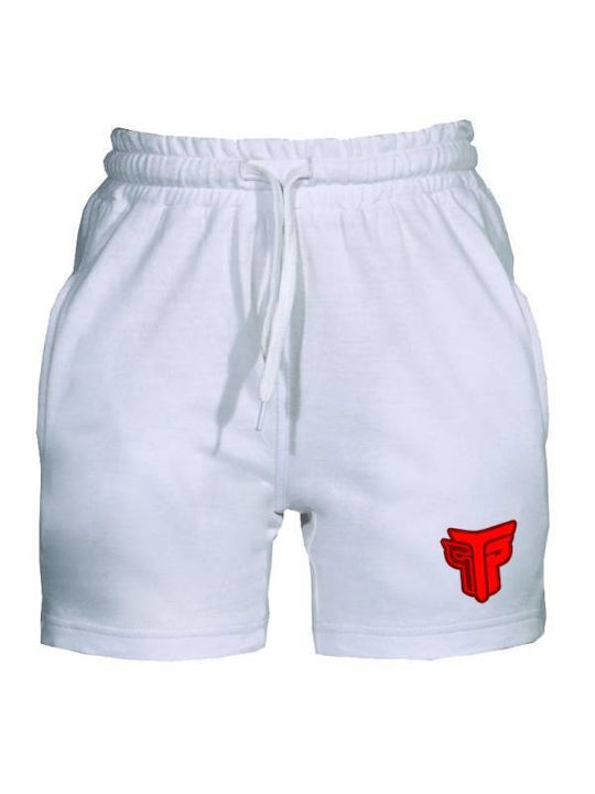 Takeposition Women's Set with Sporty Shorts White