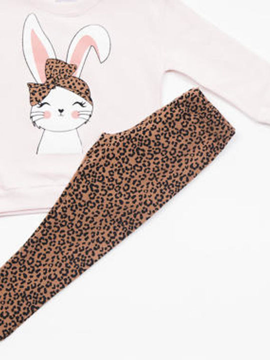 Trax Kinder Set mit Leggings Winter 2Stück Rosa