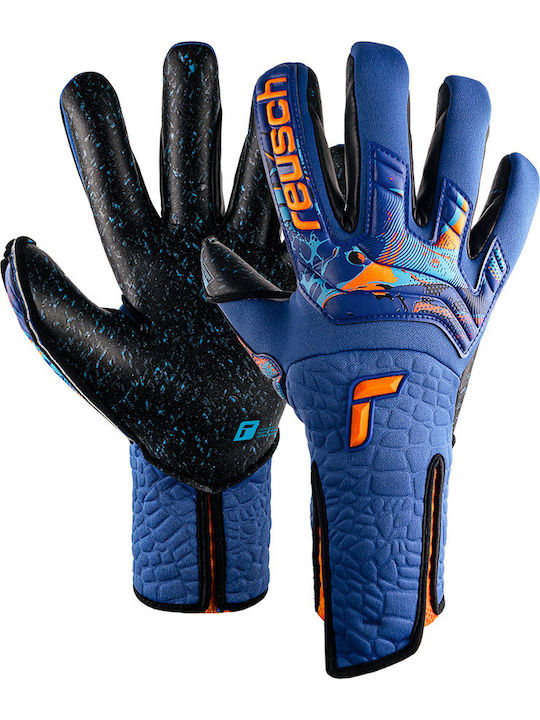 Reusch Attrakt Fusion Strapless Adaptiveflex Adults Goalkeeper Gloves Blue