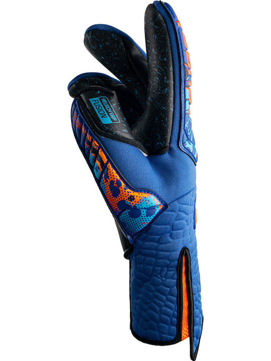 Reusch Attrakt Fusion Strapless Adaptiveflex Adults Goalkeeper Gloves Blue