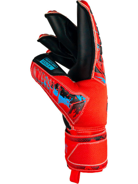 Reusch Attrakt Gold X Evolution Cut Finger Support Mănuși portar Adulți Roșii