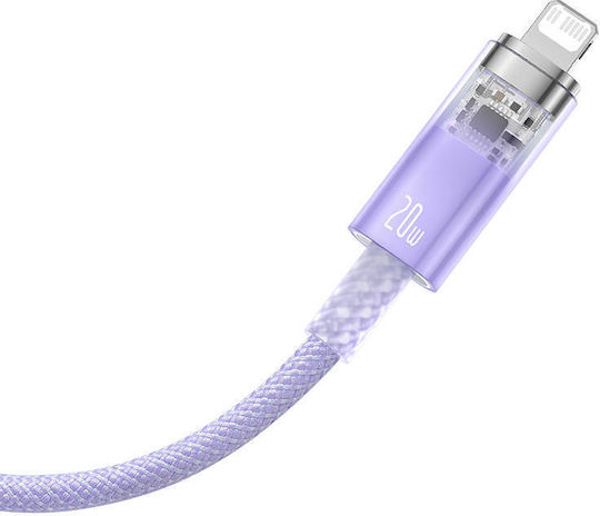 Baseus Explorer Braided USB-C to Lightning Cable 20W Μωβ 1m (CATS010205)