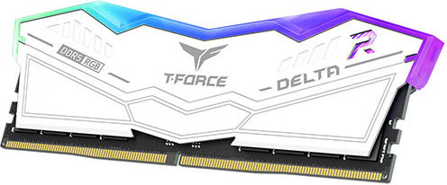 TeamGroup Delta RGB White DDR5 32GB RAM με 2x16GB Modules και Ταχύτητα 6000 για Desktop