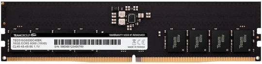 TeamGroup Elite DDR5 με Module 1x16GB και Ταχύτητα 6000 για Desktop