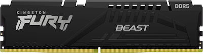 Kingston Fury Beast 64GB DDR5 RAM με 4 Modules (4x16GB) και Ταχύτητα 5200 για Desktop